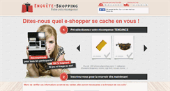 Desktop Screenshot of enquete-shopping.com